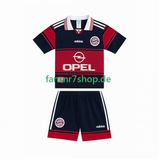 FC Bayern München fußball trikot 1997 Kinder Heim Retro 1999 Kurzarm
