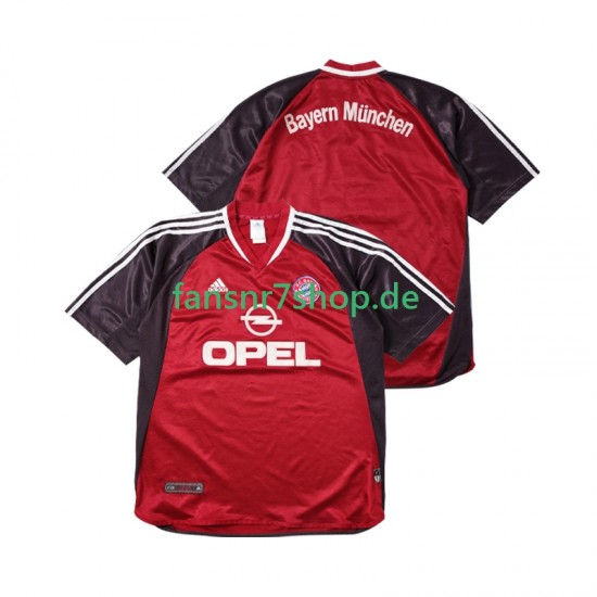 FC Bayern München fußball trikot 2001 2002 Herren Heim Retro Kurzarm