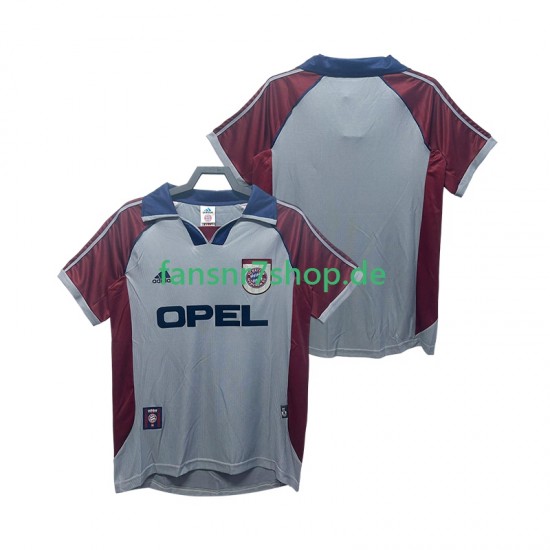 FC Bayern München fußball trikot 1998 Herren Ausweich Retro 1999 Kurzarm