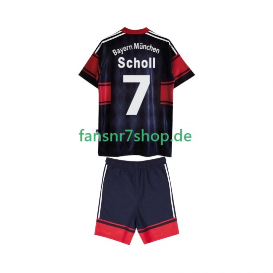 FC Bayern München fußball trikot Scholl 7 1997 Kinder Heim Retro 1999 Kurzarm