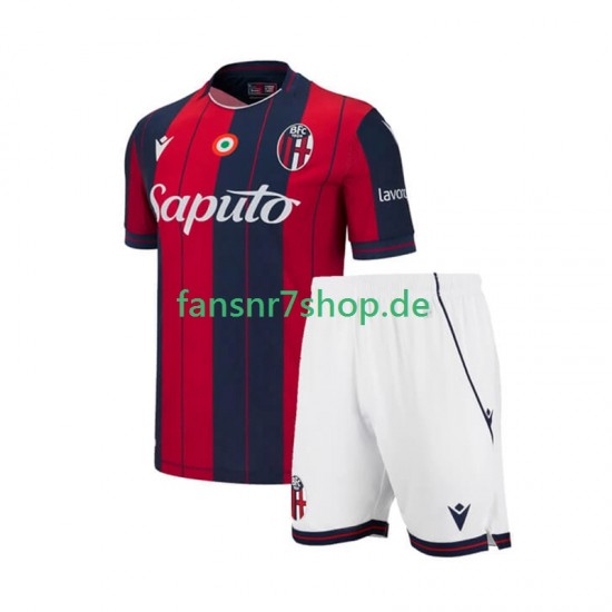 fußball trikot Bologna Kinder Heim 2025-2026 Kurzarm