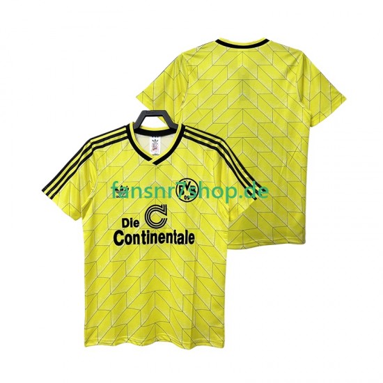 Borussia Dortmund fußball trikot 1988 1989 Herren Heim Retro Kurzarm