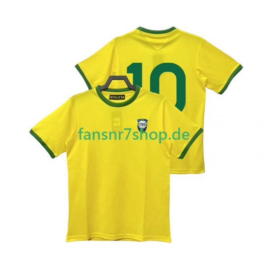 Brasilien fußball trikot 10 1970 Herren Heim Retro Kurzarm Brasilien fußball trikot 10 1970 Herren Heim Retro Kurzarm