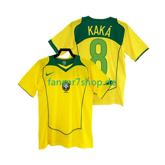 Brasilien fußball trikot KAKA 8 Herren Heim Retro 2004 Kurzarm