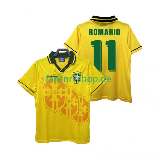 Brasilien fußball trikot ROMARIO 11 Herren Heim Retro 1994 Kurzarm