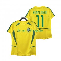 Brasilien fußball trikot RONALDINHO 11 2002 Herren Heim Retro Kurzarm Brasilien fußball trikot RONALDINHO 11 2002 Herren Heim Retro Kurzarm