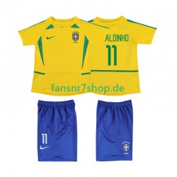 Brasilien fußball trikot RONALOINHO 11 2002 Kinder Heim Retro Kurzarm Brasilien fußball trikot RONALOINHO 11 2002 Kinder Heim Retro Kurzarm