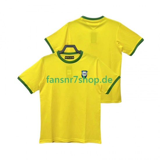 Brasilien fußball trikot 1970 Herren Heim Retro Kurzarm