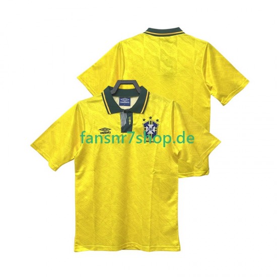Brasilien fußball trikot 1991 1993 Herren Heim Retro Kurzarm