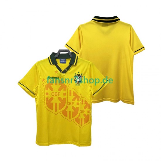 Brasilien fußball trikot Herren Heim Retro 1994 Kurzarm