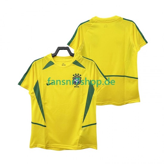 Brasilien fußball trikot 2002 Herren Heim Retro Kurzarm