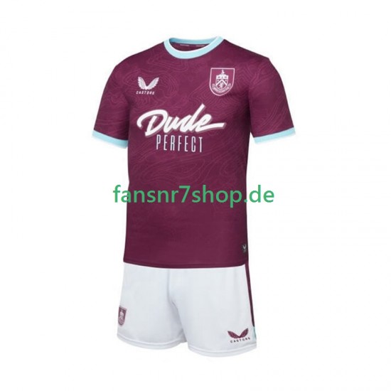 fußball trikot Burnley Kinder Heim 2025-2026 Kurzarm