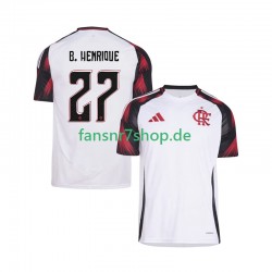 CR Flamengo fußball trikot Bruno Henrique 27 Herren Auswärts 2025-2026 Kurzarm