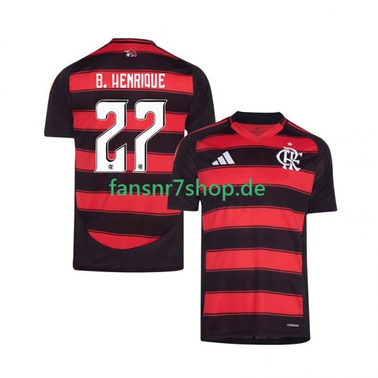 CR Flamengo fußball trikot Bruno Henrique 27 Herren Heim 2025-2026 Kurzarm