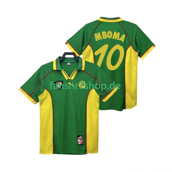 Kamerun fußball trikot MBOBA 10 1998 Herren Heim Retro Kurzarm