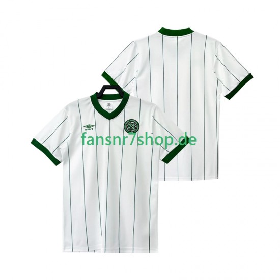 Celtic Glasgow fußball trikot FC 1982 1983 Herren Auswärts Retro Kurzarm