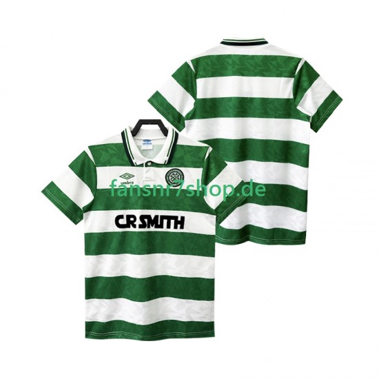 Celtic Glasgow fußball trikot FC 1989 Herren Ausweich Retro 1990 Kurzarm