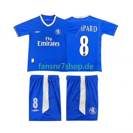 Chelsea fußball trikot LAMPARD 8 2003 2005 Kinder Heim Retro Kurzarm