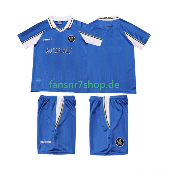 Chelsea fußball trikot 1997 Kinder Heim Retro 1999 Kurzarm