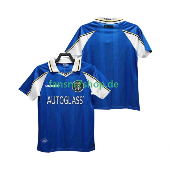 Chelsea fußball trikot 1997 Herren Heim Retro 1999 Kurzarm