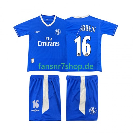 Chelsea fußball trikot Robben 16 2003 2005 Kinder Heim Retro Kurzarm