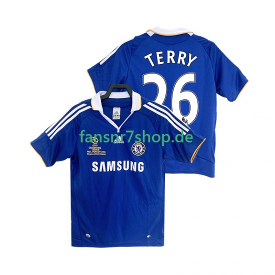 Chelsea fußball trikot TERRY 26 2007 Herren Heim Retro 2008 Kurzarm
