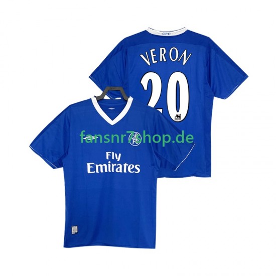 Chelsea fußball trikot VERON 20 2003 2005 Herren Heim Retro Kurzarm