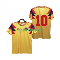 Kolumbien fußball trikot 10 Herren Heim Retro 1990 Kurzarm