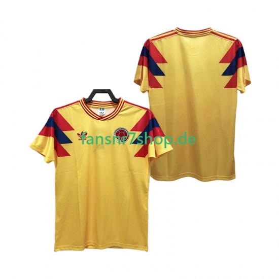 Kolumbien fußball trikot Herren Heim Retro 1990 Kurzarm
