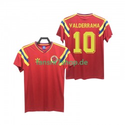Kolumbien fußball trikot VALDERRAMA 10 Herren Auswärts Retro 1990 Kurzarm