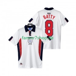 England fußball trikot BATTY 8 1998 Herren Heim Retro Kurzarm