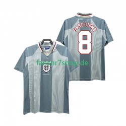 England fußball trikot CASCOIGNE 8 1996 Herren Auswärts Retro Kurzarm