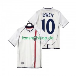 England fußball trikot OWEN 10 2002 Herren Heim Retro Kurzarm