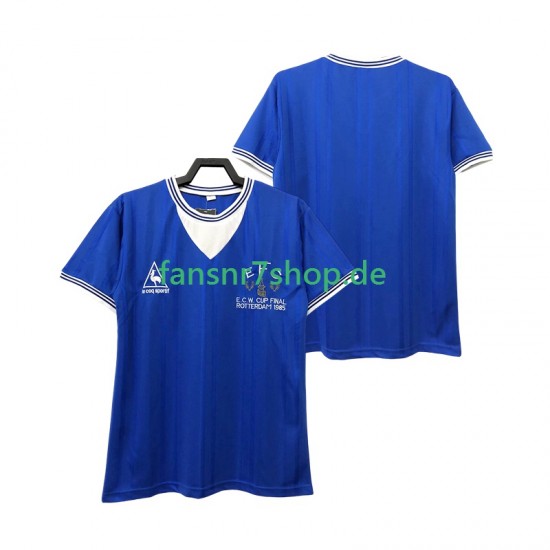 Everton fußball trikot FC 1985 Herren Ausweich Retro Kurzarm