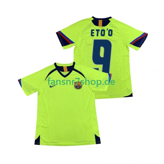 FC Barcelona fußball trikot ETOO 9 2005 Herren Auswärts Retro 2006 Kurzarm