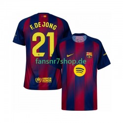 FC Barcelona fußball trikot Frenkie de Jong 21 Herren Heim 2025-2026 Kurzarm