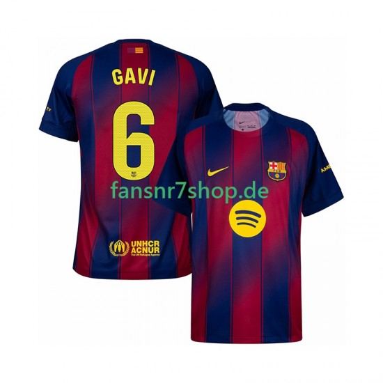 FC Barcelona fußball trikot Gavi 6 Herren Heim 2025-2026 Kurzarm