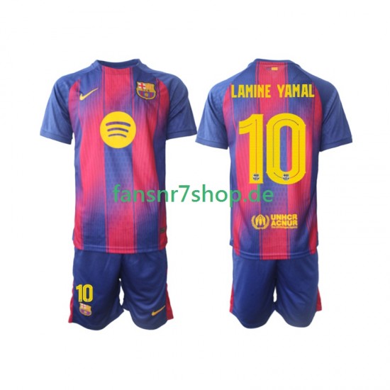 FC Barcelona fußball trikot Lamine Yamal 10 Champions League Kinder Heim 2025-2026 Kurzarm