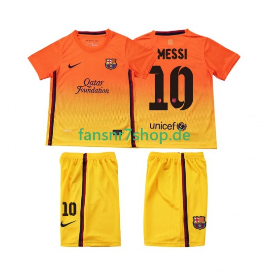 FC Barcelona fußball trikot Lionel Messi 10 2012 2013 Kinder Auswärts Retro Kurzarm