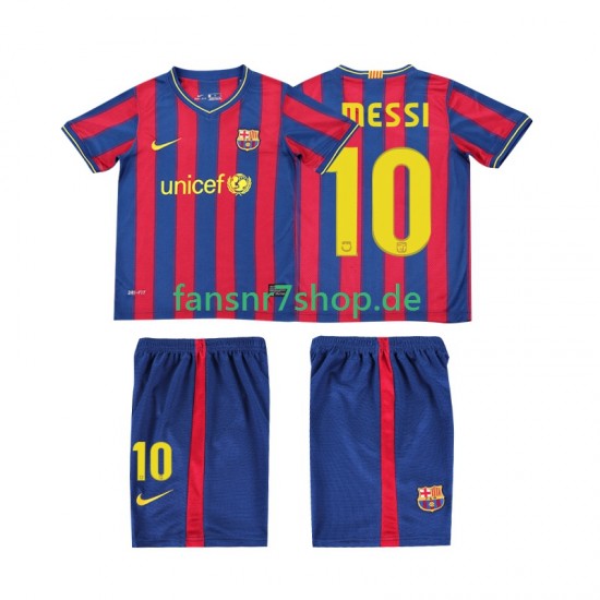 FC Barcelona fußball trikot Lionel Messi 10 2009 Kinder Heim Retro 2010 Kurzarm