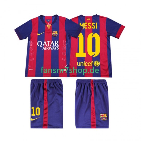 FC Barcelona fußball trikot Lionel Messi 10 2014 2015 Kinder Heim Retro Kurzarm