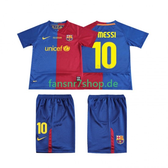FC Barcelona fußball trikot Lionel Messi 10 Champions League 2009 Kinder Heim Retro 2008 Kurzarm
