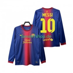FC Barcelona fußball trikot Lionel Messi 10 2012 2013 Herren Heim Retro Langarm