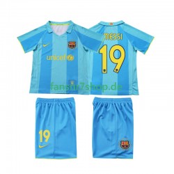 FC Barcelona fußball trikot Lionel Messi 19 2007 Kinder Auswärts Retro 2008 Kurzarm