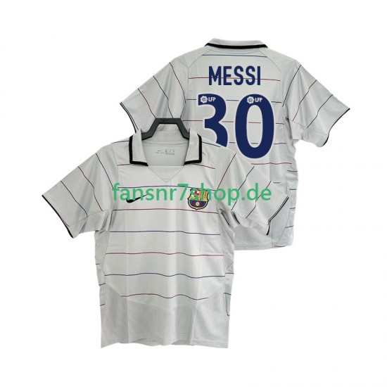 FC Barcelona fußball trikot Lionel Messi 30 2003 Herren Auswärts Retro 2004 Kurzarm
