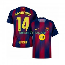 FC Barcelona fußball trikot Marcus Rashford 14 Herren Heim 2025-2026 Kurzarm