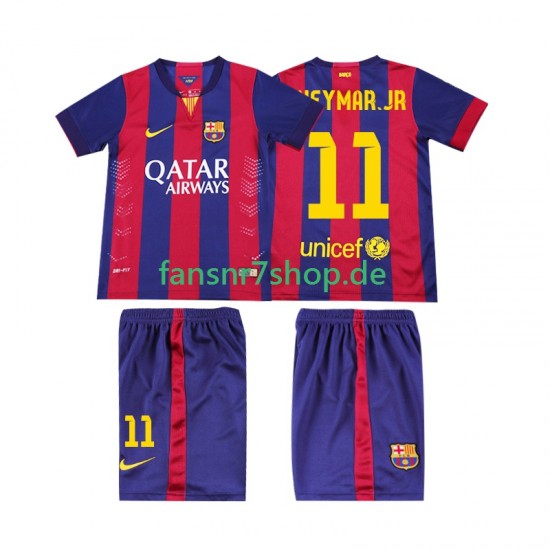 FC Barcelona fußball trikot Neymar JR 11 2014 2015 Kinder Heim Retro Kurzarm
