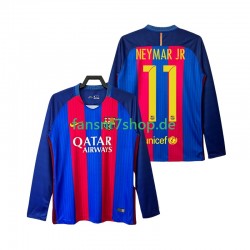 FC Barcelona fußball trikot Neymar JR 11 2016 2017 Herren Heim Retro Langarm