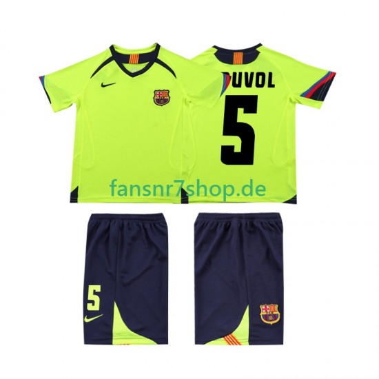 FC Barcelona fußball trikot PUVDL 5 2005 Kinder Auswärts Retro 2006 Kurzarm