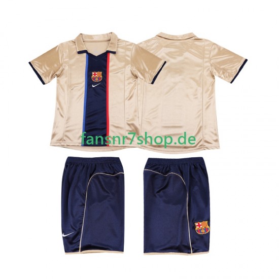 FC Barcelona fußball trikot 2001 2002 Kinder Auswärts Retro Kurzarm